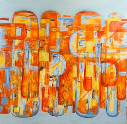 Vitral II - a Paint Artowrk by Mónica Pecar